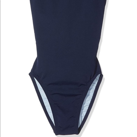 Nike Women's Midnight Blue Poly Core Solid Lingerie Tank Swimsuit - Picture 7 of 8
